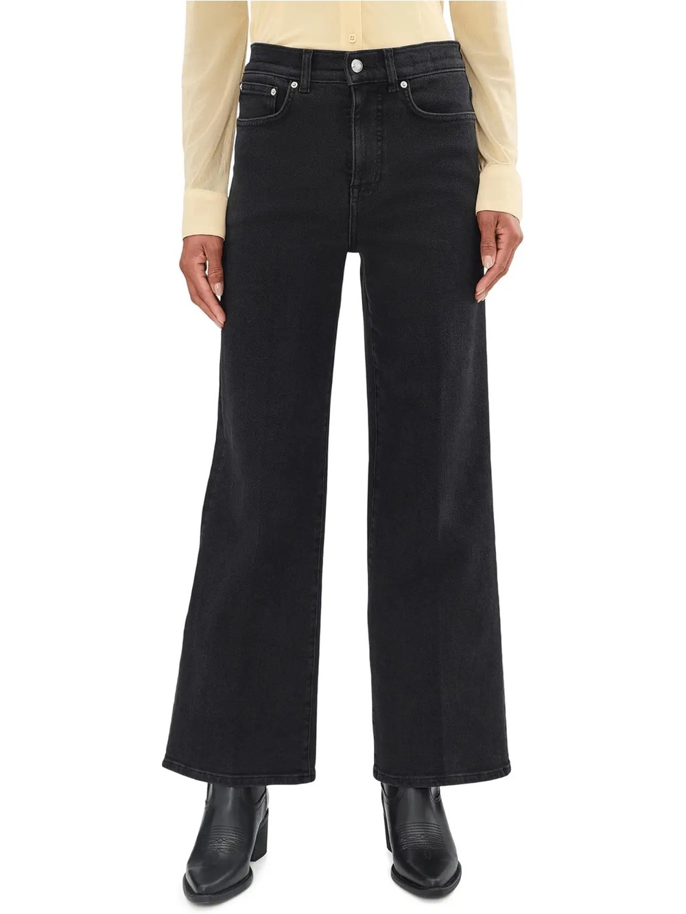 Madewell Wide Leg Jean Black